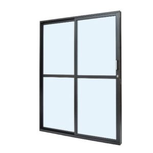 PORTA ALUM PT CORRER LAT 2F 160X210X7.9 ESQ REF. 1020734 CRISTAL