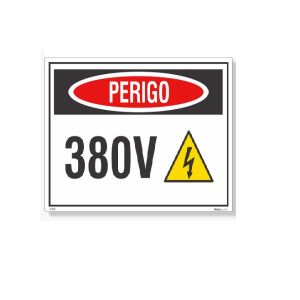 ADESIVO PLACA 380 V C/10 UND REF. PL 114 PROMO