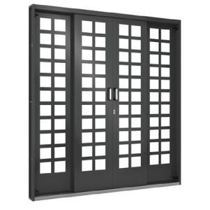 PORTA ACO CORRER CENT GDE QUAD 4F 200X215X14 REF.518024LX PROMO10