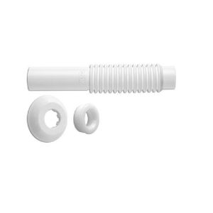 TUBO LIGACAO AJUSTAVEL BRANCO 260MM   PROMO 