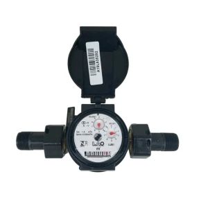 HIDROMETRO 3/4 COM TUPETE CONEXOES PP UJ 3/ - 3M³/H 45 GRAUS