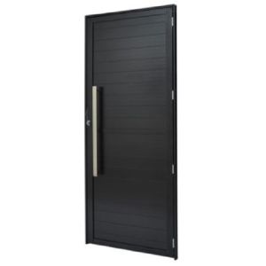 PORTA ALUM PT LAMBRI PUXADOR INOX DE 0,80 MT 100X210X4,0 DIR REF. 1020722