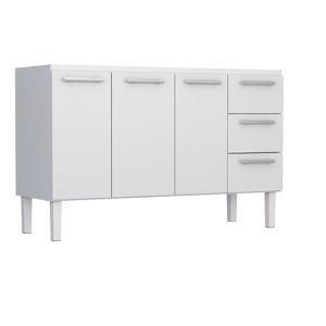 ARMARIO COZINHA 180 CM ACO BRANCO VENUS FLAT